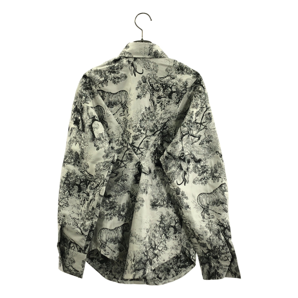 JOHN / ジョン | ポリエステル 総柄  シャツ | S | レディース