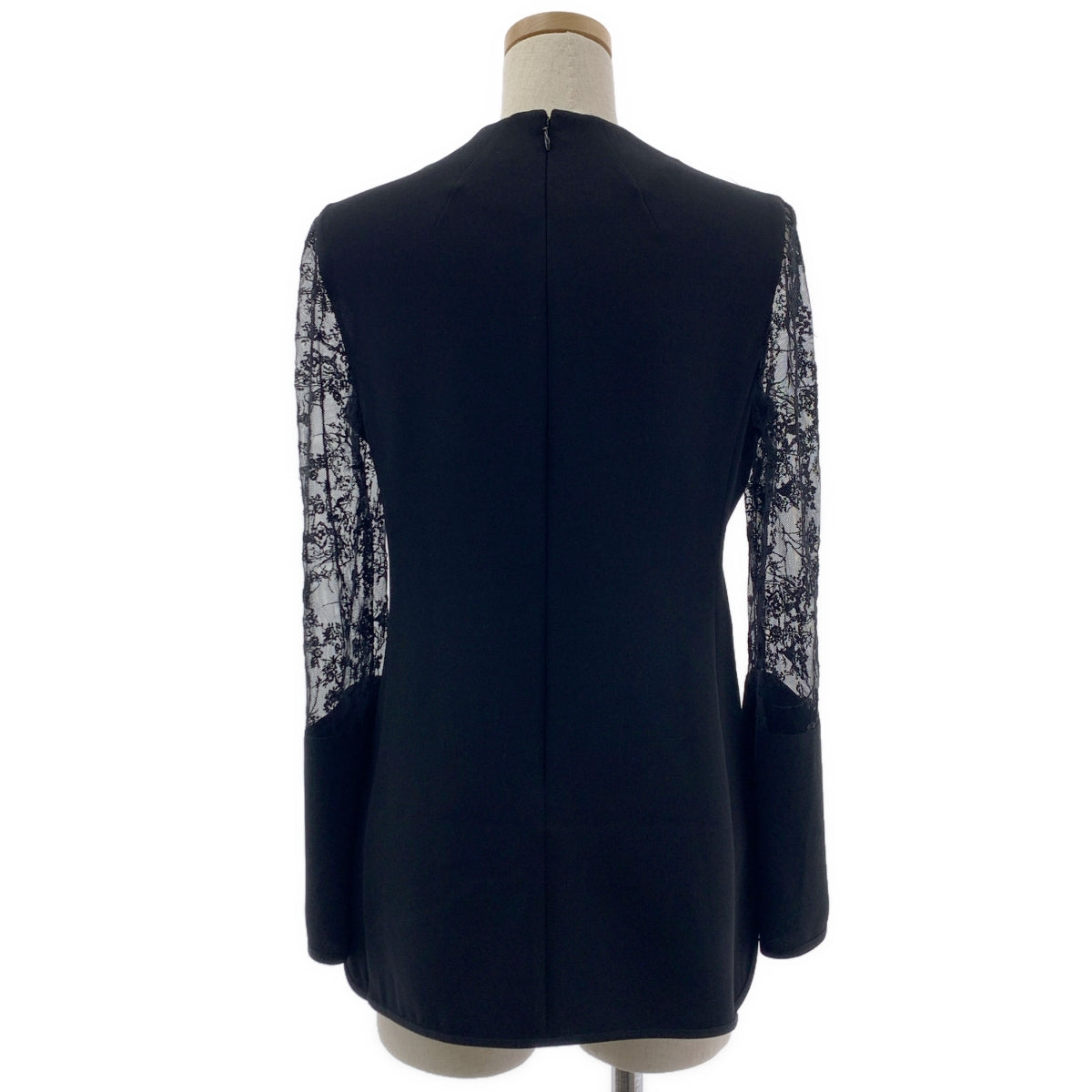 Mame Kurogouchi / 마메쿠로고우치 | 2024AW | Acetate Polyester Floral Lace-Sleeve Shirt / 레이스 슬리브 셔츠 블라우스 | 1 |