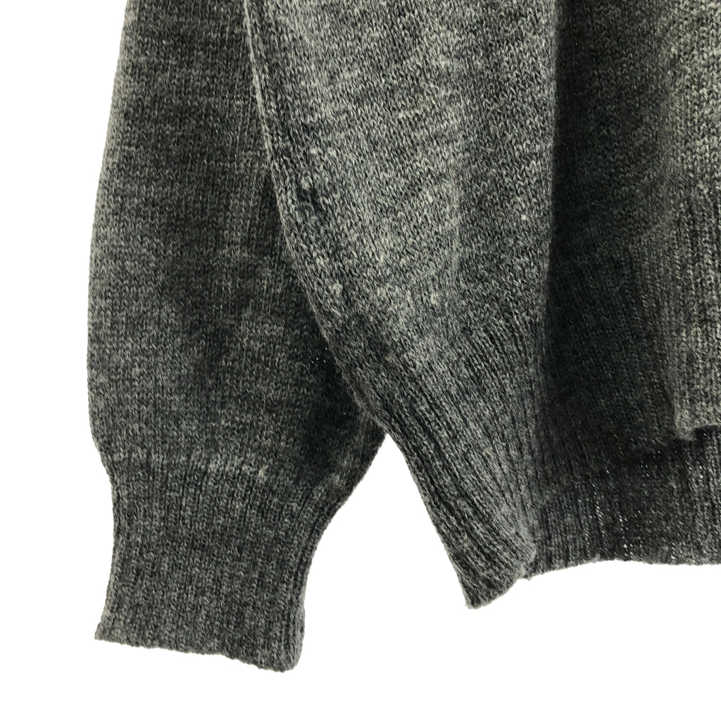 COMME des GARCONS 男士 |西元 1997 年 |銀色標​​籤提花北歐 V 領針織衫 |