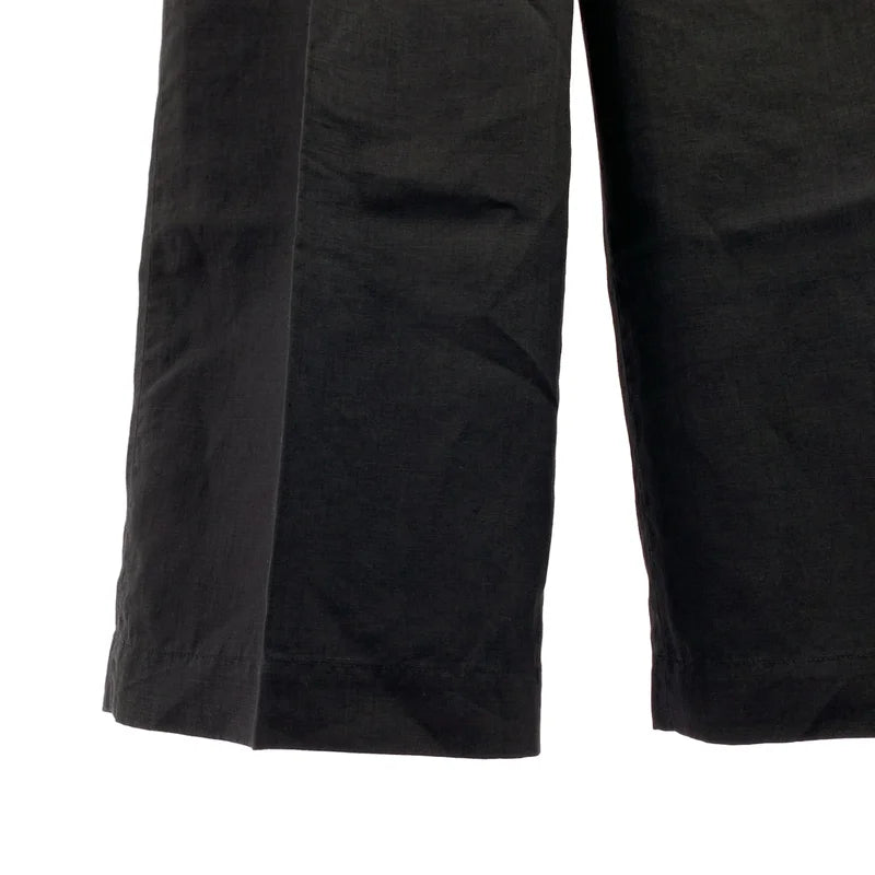 MARGARET HOWELL / マーガレットハウエル | HIGH DENSE LINEN TROUSER リネン ワイドパンツ | 1 | レディース