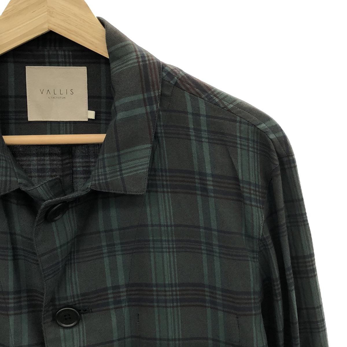 FACTOTUM 的 VALLIS |棉質格紋切斯特大衣 | 44 |綠色 |男士