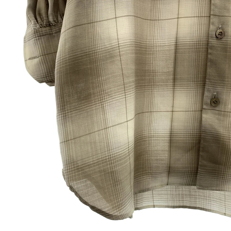 HYKE / 하이크 | 2025SS | CHECK BALLOON SLEEVE BLOUSE 체크 벌룬 슬리브 블라우스 | 1 | 여성