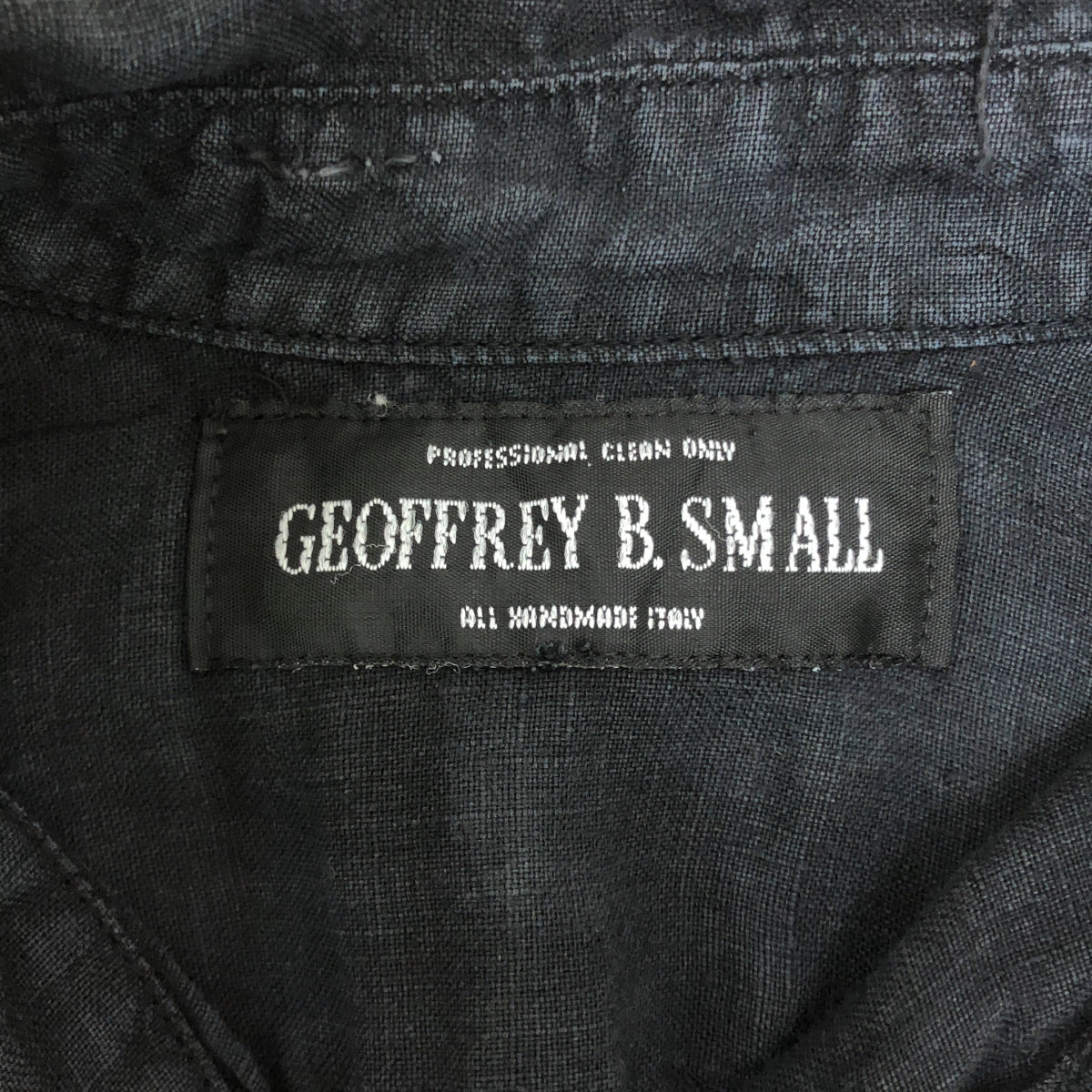 GEOFFREY B.SMALL / ジェフリーBスモール | リネン レギュラーカラー プルオーバーシャツ |