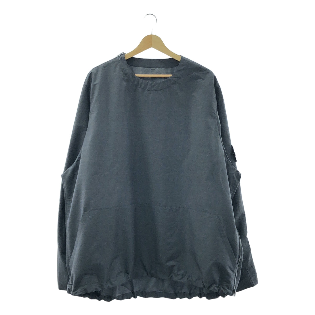 UNTRACE / 언 트레이스 | 2024AW | GAME SHIRT 나일론 지퍼 게임 셔츠 | 2 | 차콜 | 남성