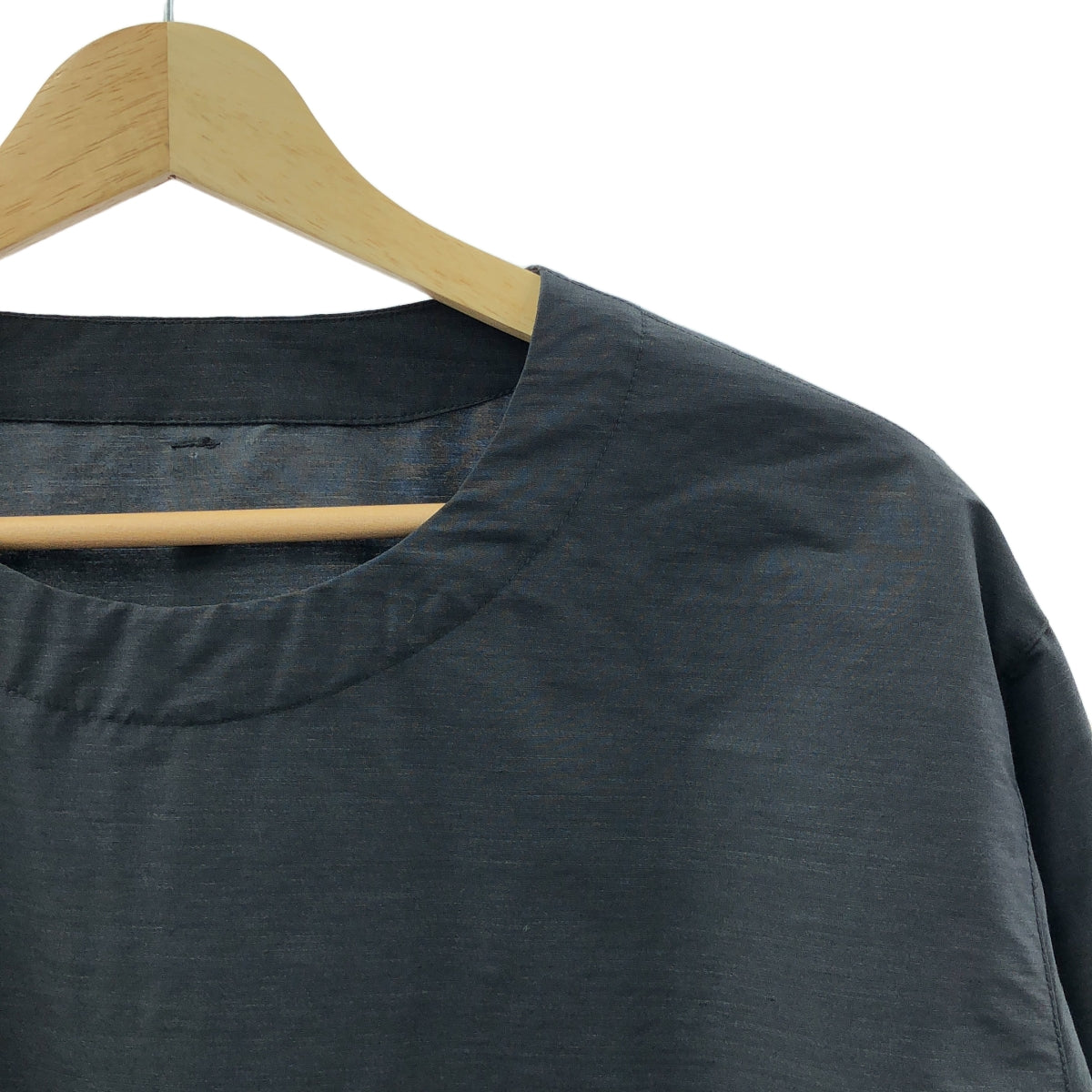 UNTRACE / 언 트레이스 | 2024AW | GAME SHIRT 나일론 지퍼 게임 셔츠 | 2 | 차콜 | 남성