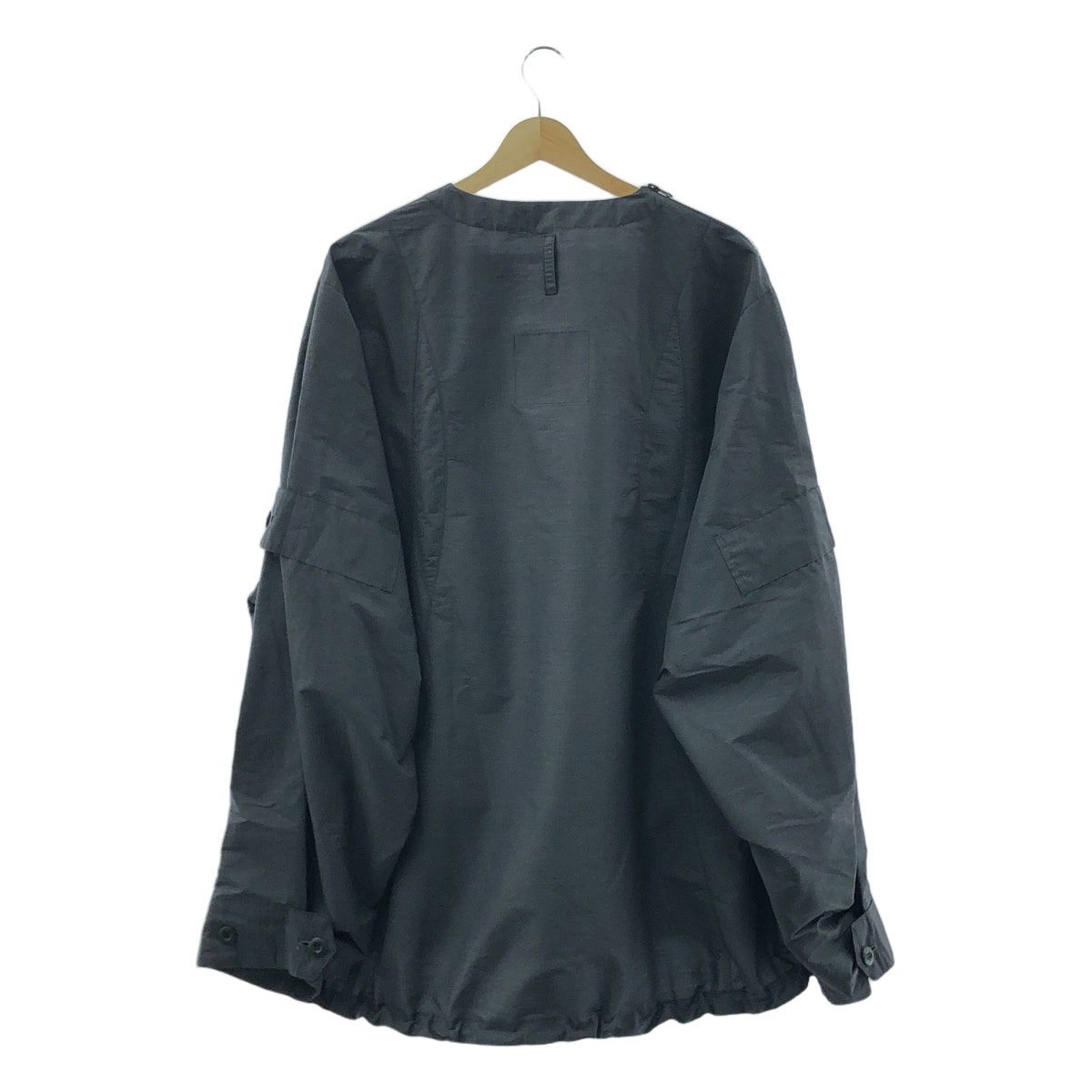 UNTRACE / 언 트레이스 | 2024AW | GAME SHIRT 나일론 지퍼 게임 셔츠 | 2 | 차콜 | 남성