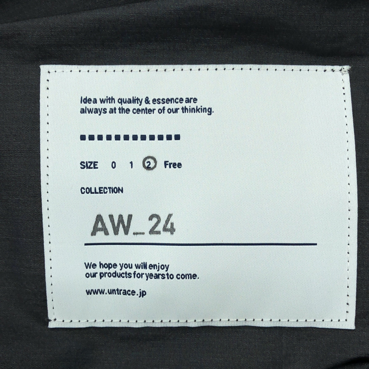 UNTRACE / 언 트레이스 | 2024AW | GAME SHIRT 나일론 지퍼 게임 셔츠 | 2 | 차콜 | 남성