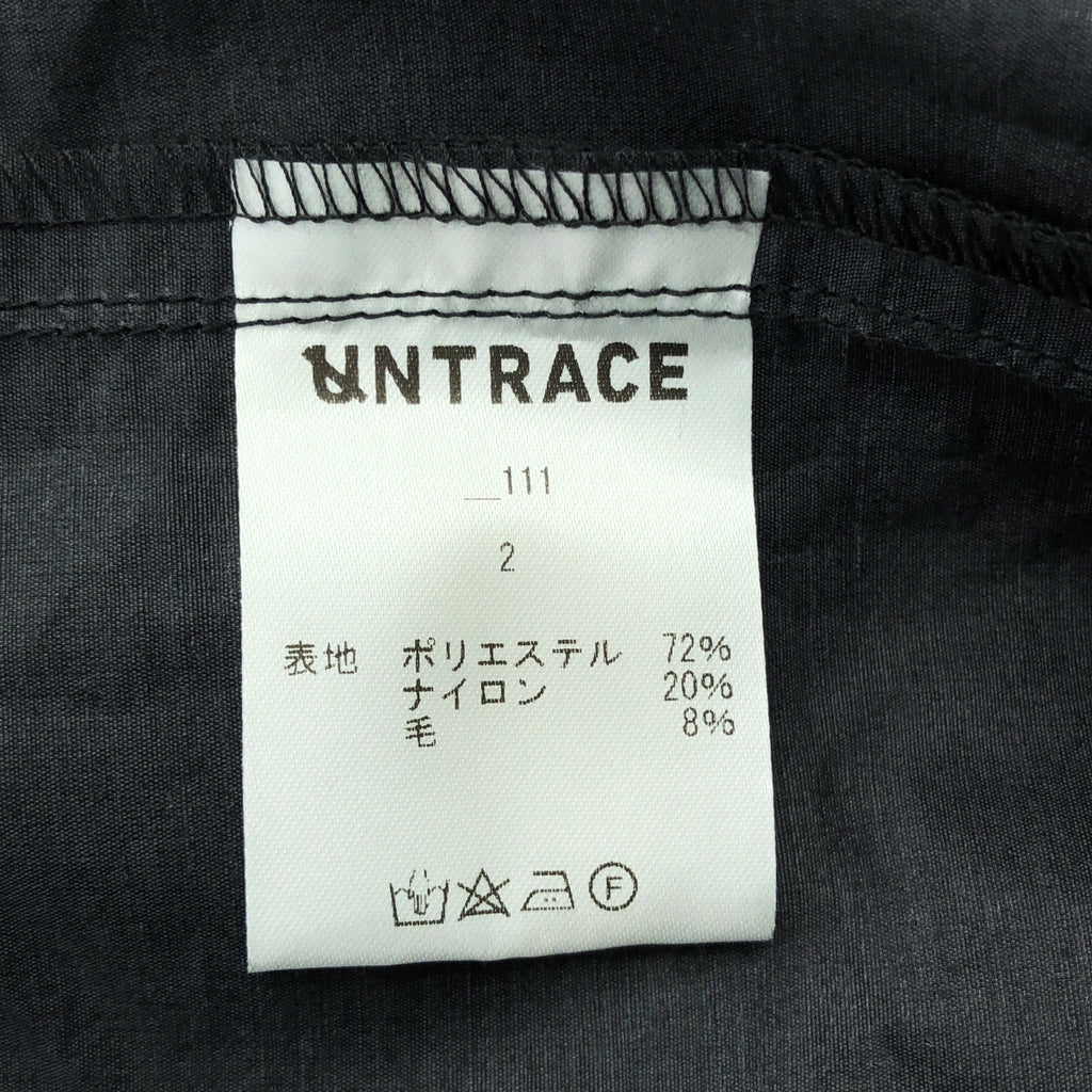 UNTRACE | 2024AW | 尼龍拉鍊比賽襯衫 | 2 碼 | 炭灰 | 男款