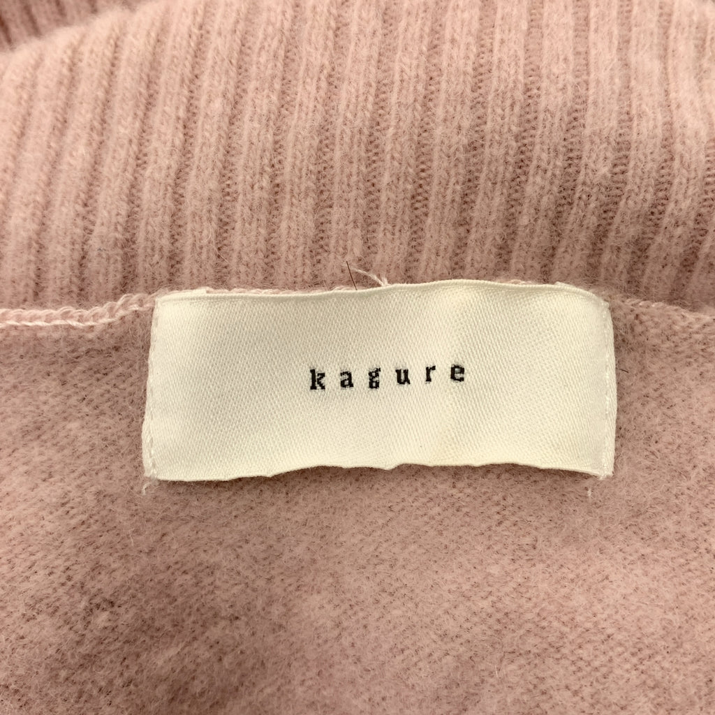 kagure | 羊毛羊絨高領針織衫 | F碼 | 女款