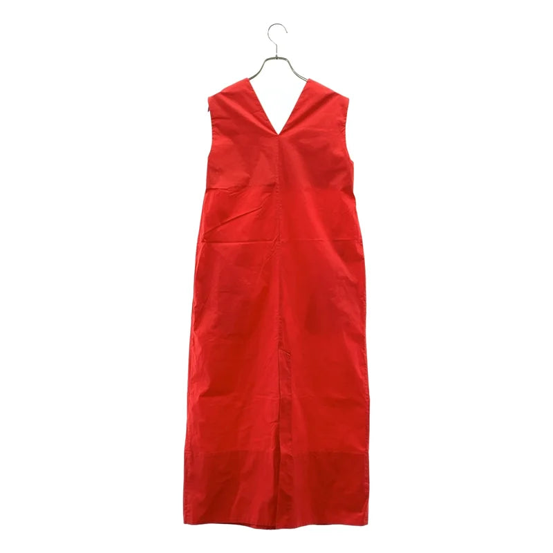 LOEFF / ロエフ | タイプライター Vネック ワンピース | 1 | レッド | レディース