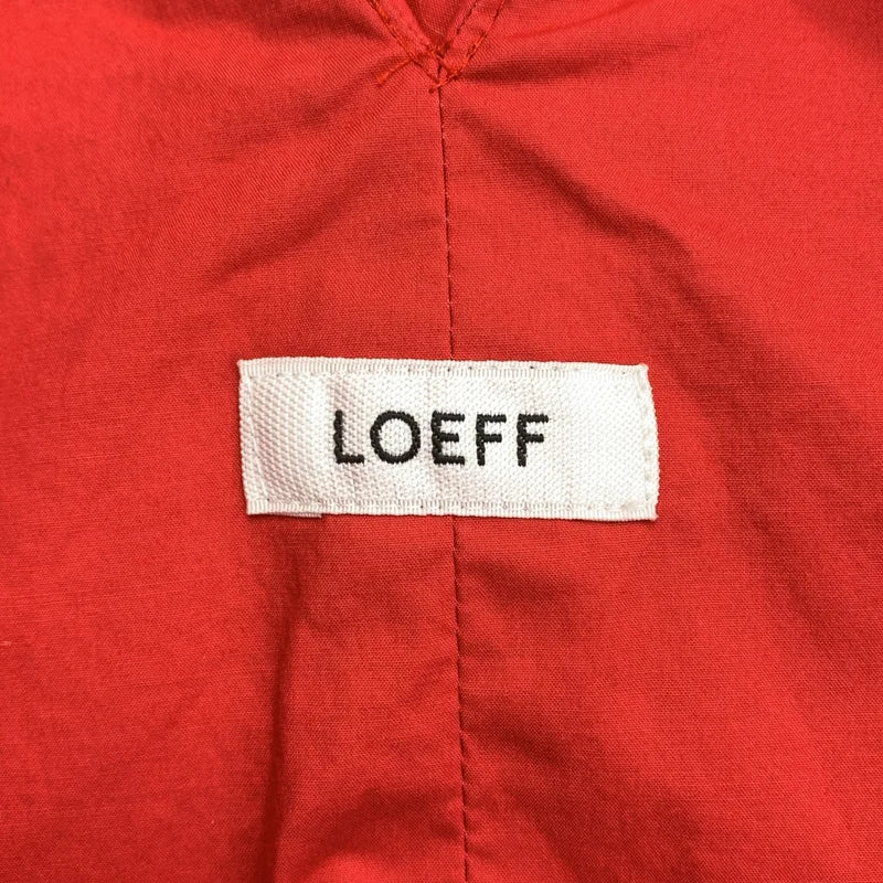 LOEFF / ロエフ | タイプライター Vネック ワンピース | 1 | レッド | レディース