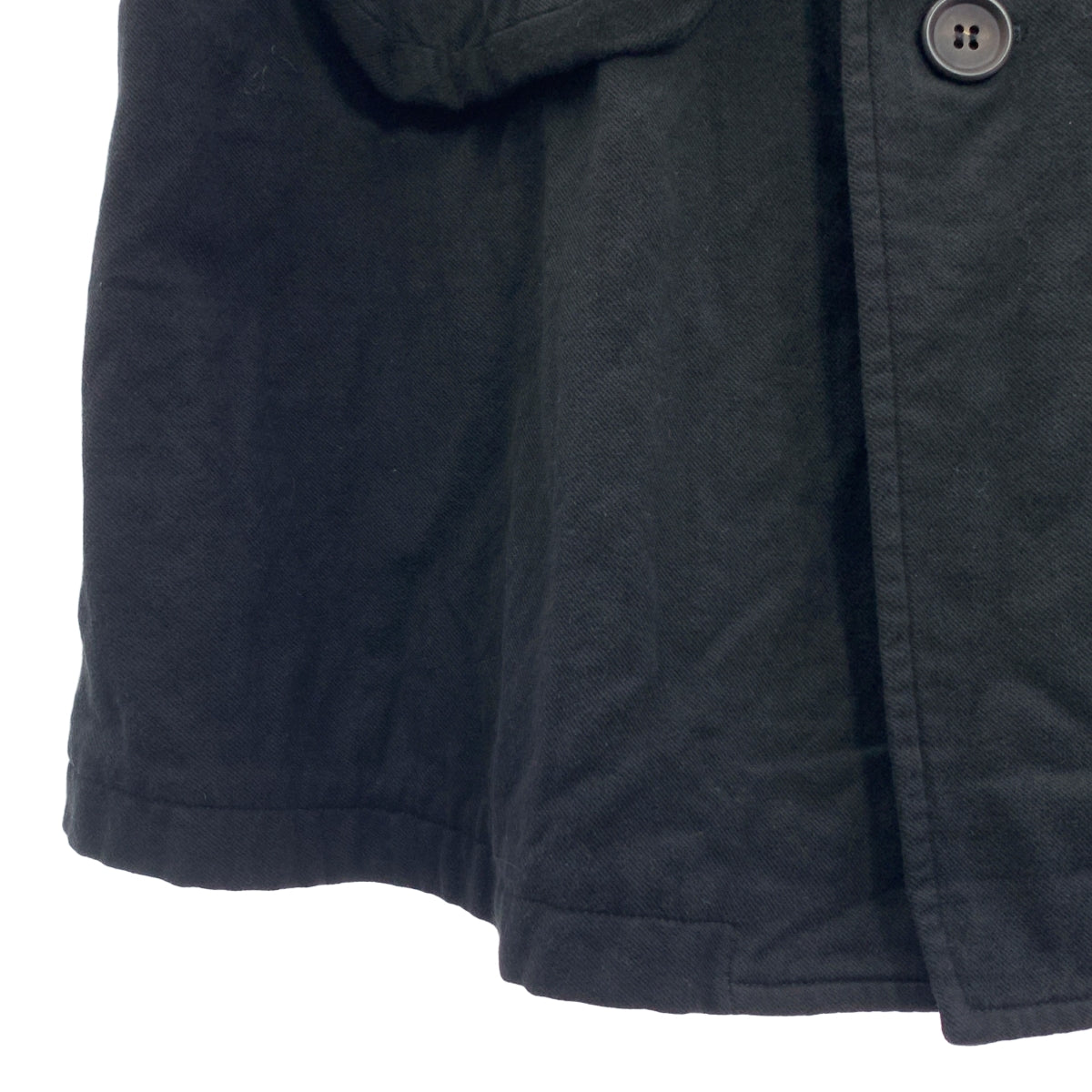 Y's / Y's Yohji Yamamoto | 棉質羊毛立領束帶大衣 | 尺寸 1 | 黑色 | 女款