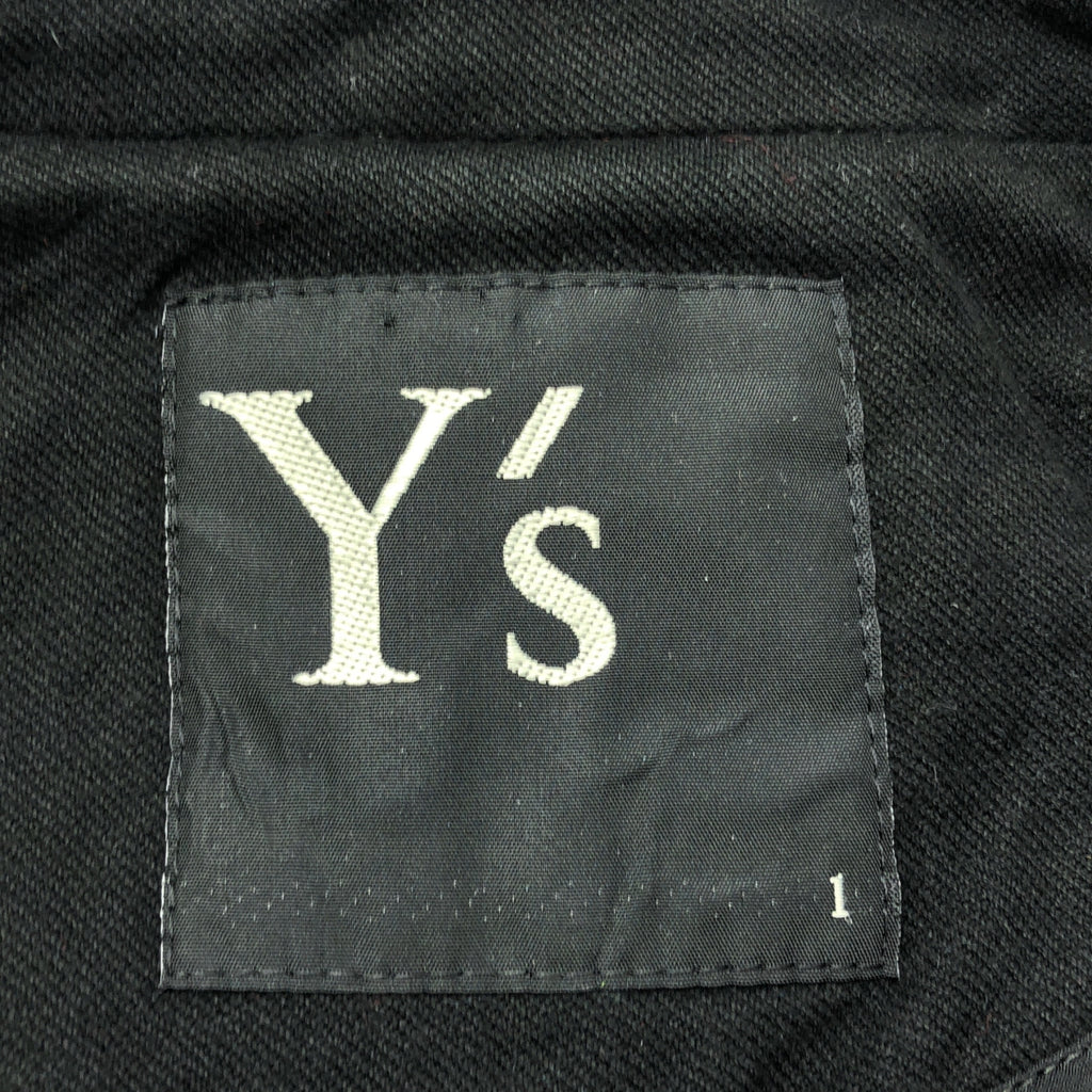 Y's / Y's Yohji Yamamoto | 棉質羊毛立領束帶大衣 | 尺寸 1 | 黑色 | 女款