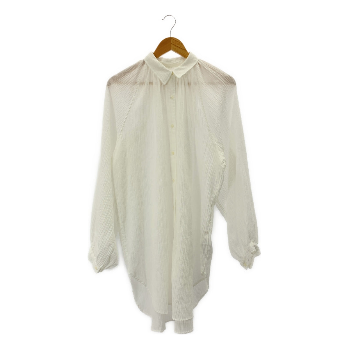 Plage / プラージュ | 2024SS | Washer Long コットン ロング シャツ |