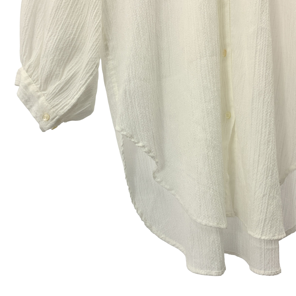 Plage / プラージュ | 2024SS | Washer Long コットン ロング シャツ |