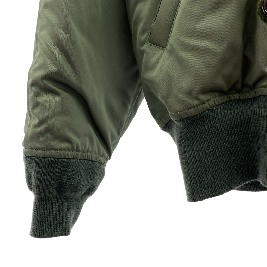 INSCRIRE / 안스쿠리아 | 군사 비행 오버 블루존 재킷 후디 / 착탈가능한 모피 | 36 | 여성