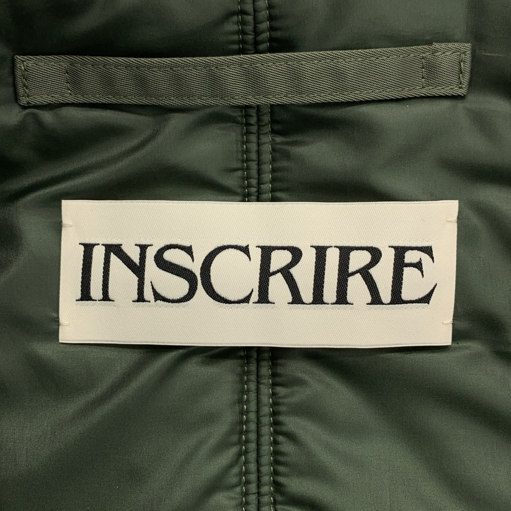 INSCRIRE / 안스쿠리아 | 군사 비행 오버 블루존 재킷 후디 / 착탈가능한 모피 | 36 | 여성