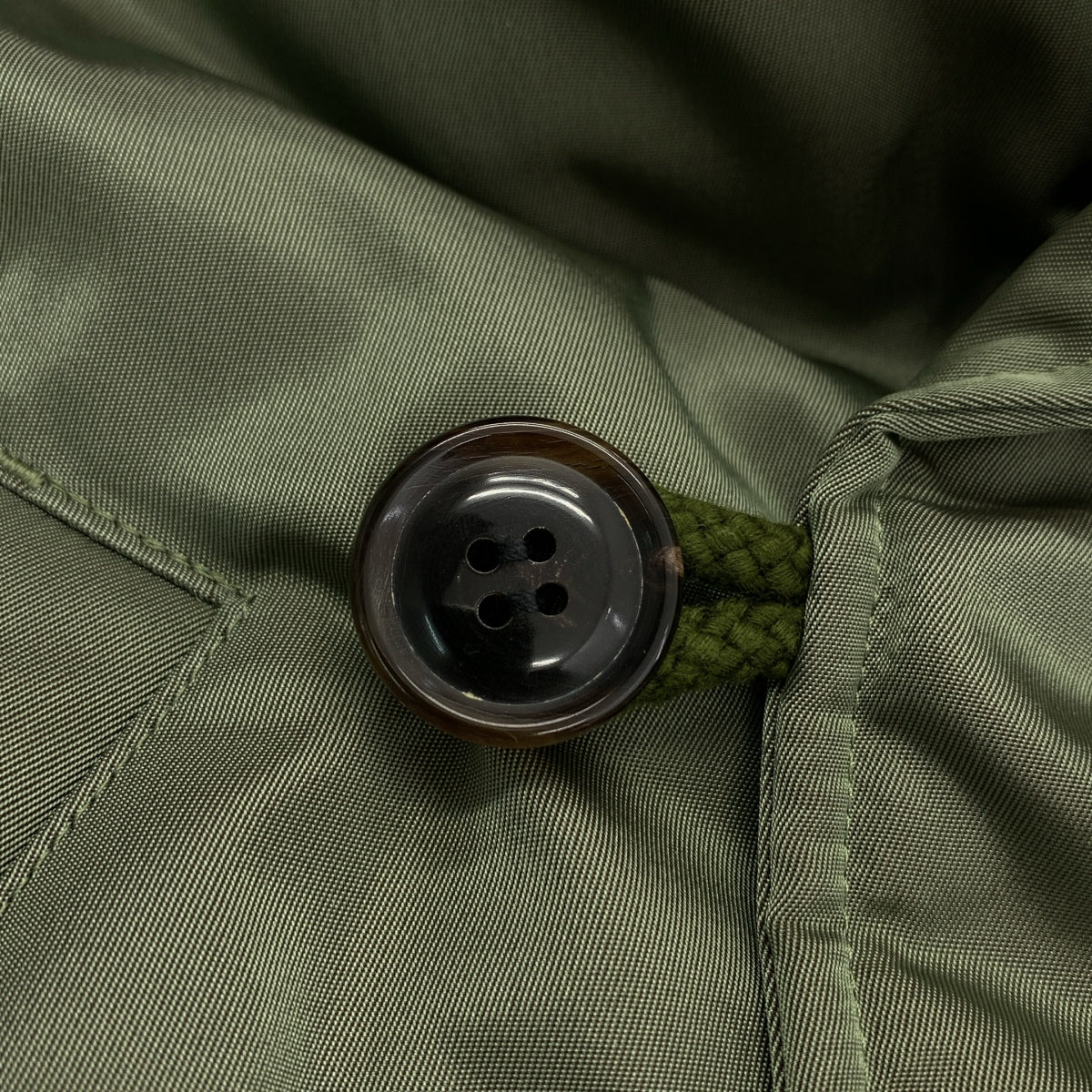 INSCRIRE / 안스쿠리아 | 군사 비행 오버 블루존 재킷 후디 / 착탈가능한 모피 | 36 | 여성