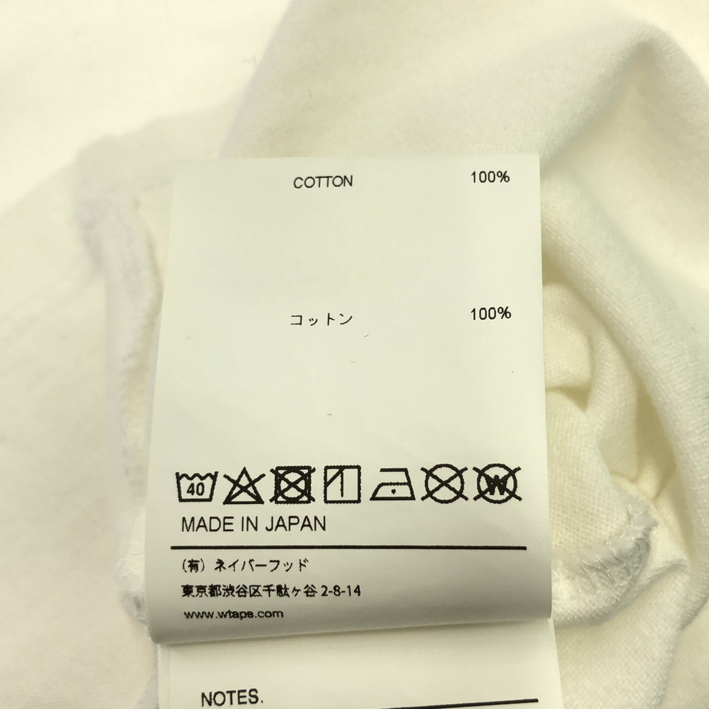 WTAPS / ダブルタップス | 2020SS | BLANK SS 02 TEE プレーン Tシャツ | 2 | ホワイト | メンズ