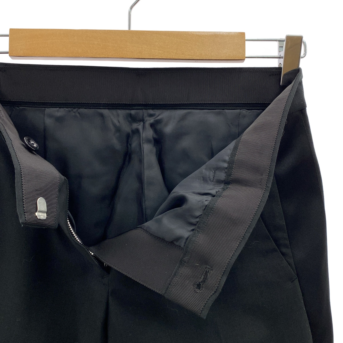 sacai / 사카이 | 사이드 라인 테이퍼드 슬릿 팬츠 | 1 | 여성