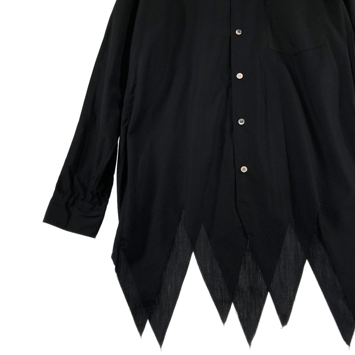 COMME des GARCONS HOMME PLUS / コムデギャルソンオムプリュス | 2023SS | カッティングデザイン ロングシャツ | S | メンズ