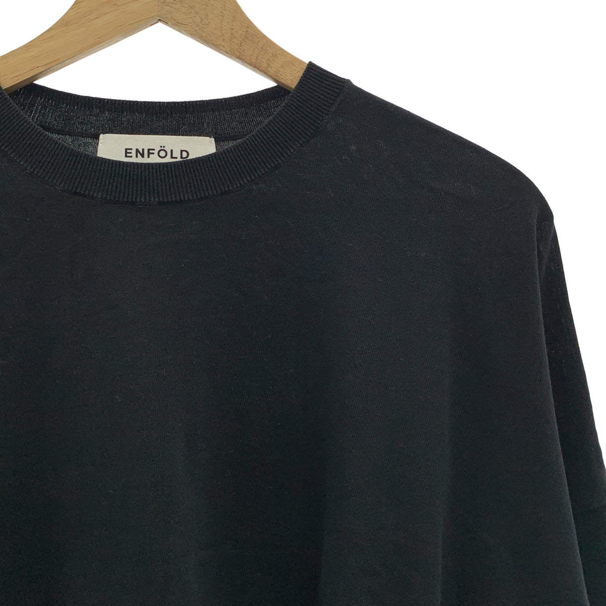 ENFOLD / 엠 폴드 | 코튼 풀오버 박스 니트 | 38 | 여성