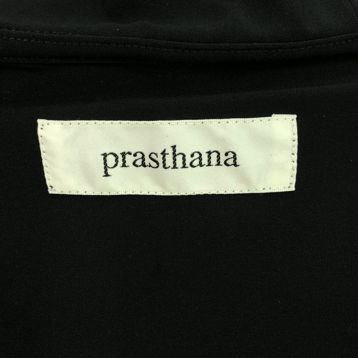 【新品】  prasthana / プラスターナ | track sleeveless parka | M | ブラック | メンズ