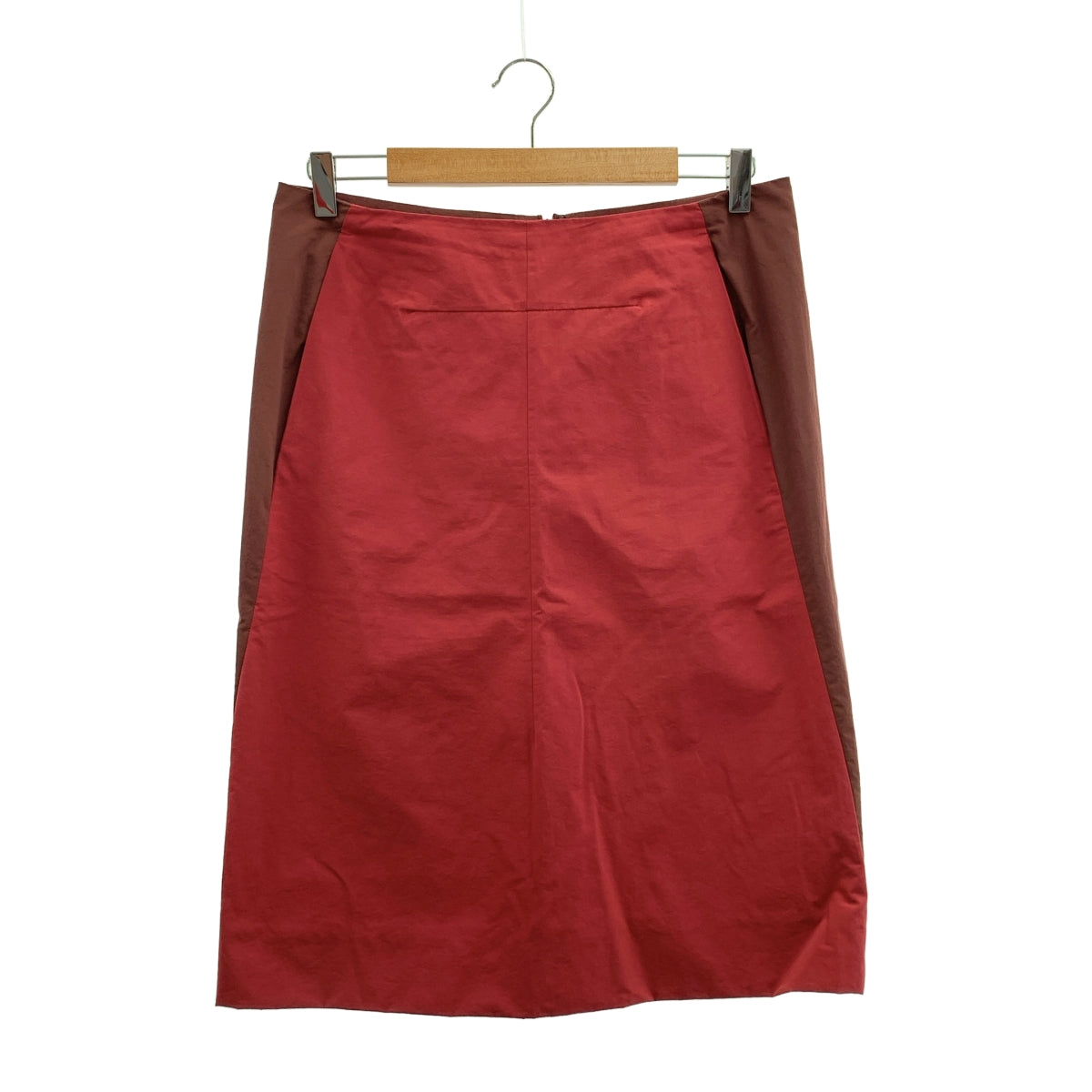 MARNI / 마르니 | 나일론 바이 컬러 백 Zip 스커트 | 42 | 여성