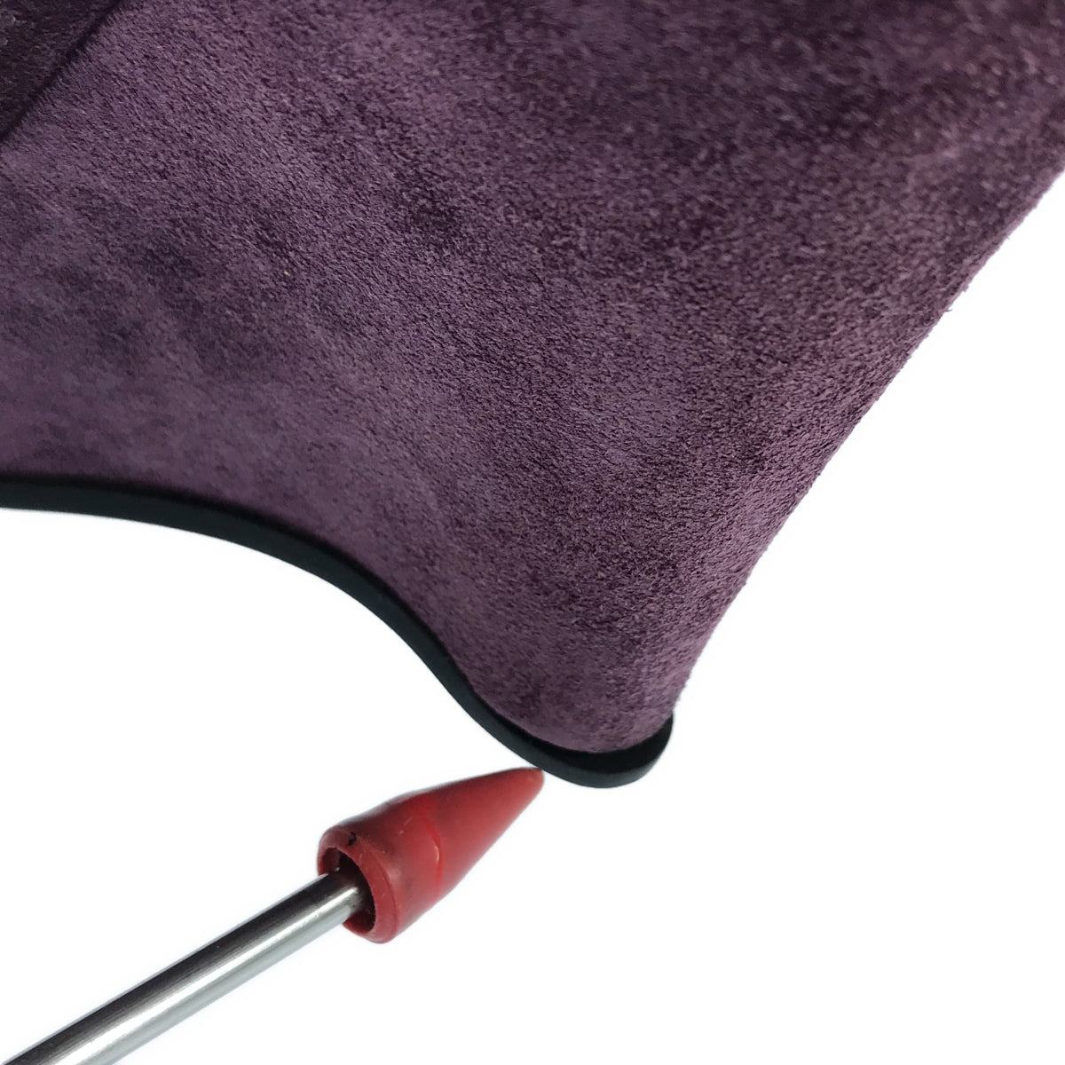 [完好狀態] miu miu |絨面革花卉圖案露趾坡跟鞋 | 37 1/2 |紫色 |女性的