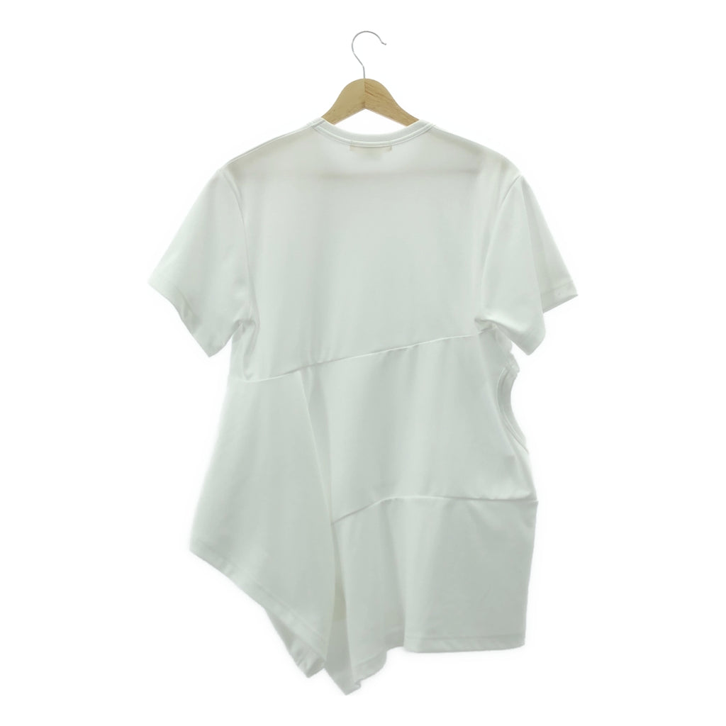 【美品】  COMME des GARCONS / コムデギャルソン | 2023SS | 再構築 ポリエステル Tシャツ | XS | ホワイト | レディース
