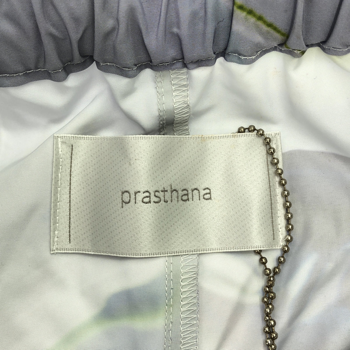 【신품】 prasthana / 프라스타나 | hem string jogger pants [clg / fw # 1] / 바지 | M | 화이트 무늬 | 남성