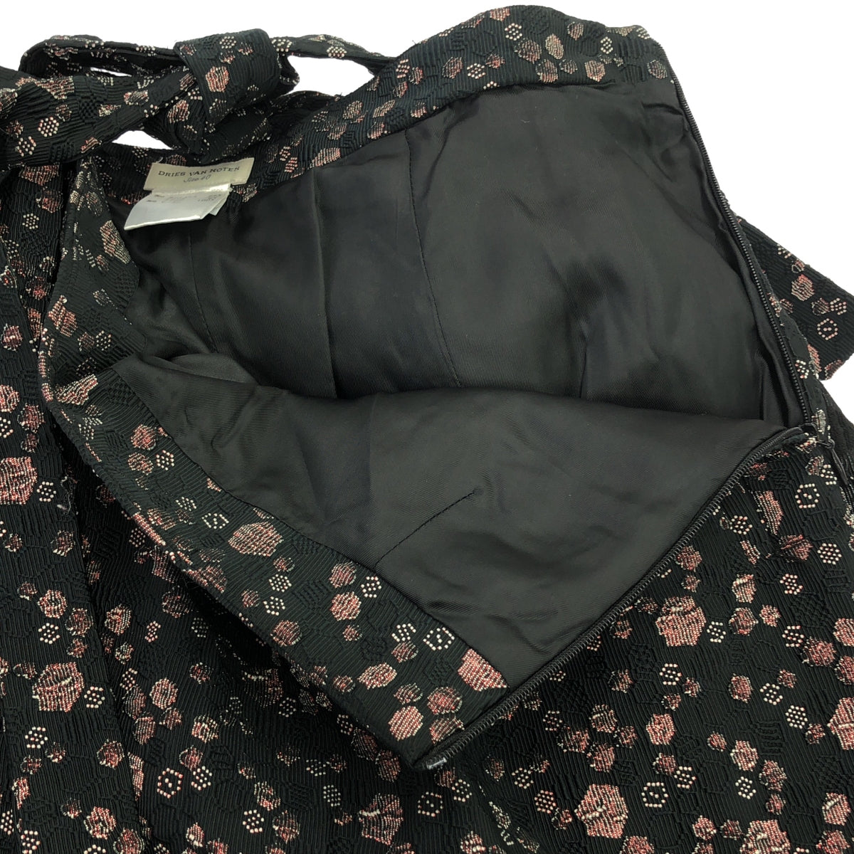 德賴斯·範諾頓 |提花長裙 | 40 |黑色/紅色 |女性的