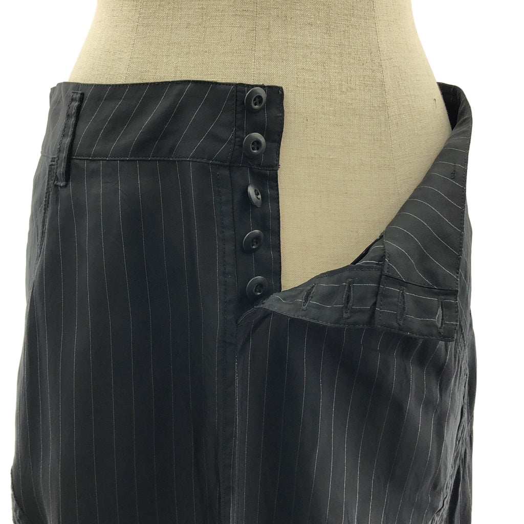 mukcyen / 무샨 | 2025SS | ST LINING SKIRT 스트라이프 슬릿 스커트 | 00 |