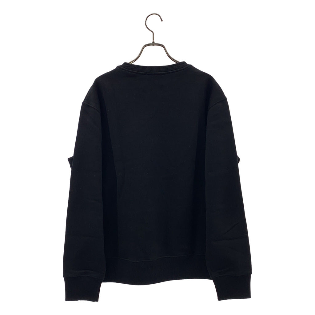 Acne Studios / アクネストゥディオズ | Carly Flame フレイム 刺しゅう スウェット | M | ブラック/オレンジ | メンズ