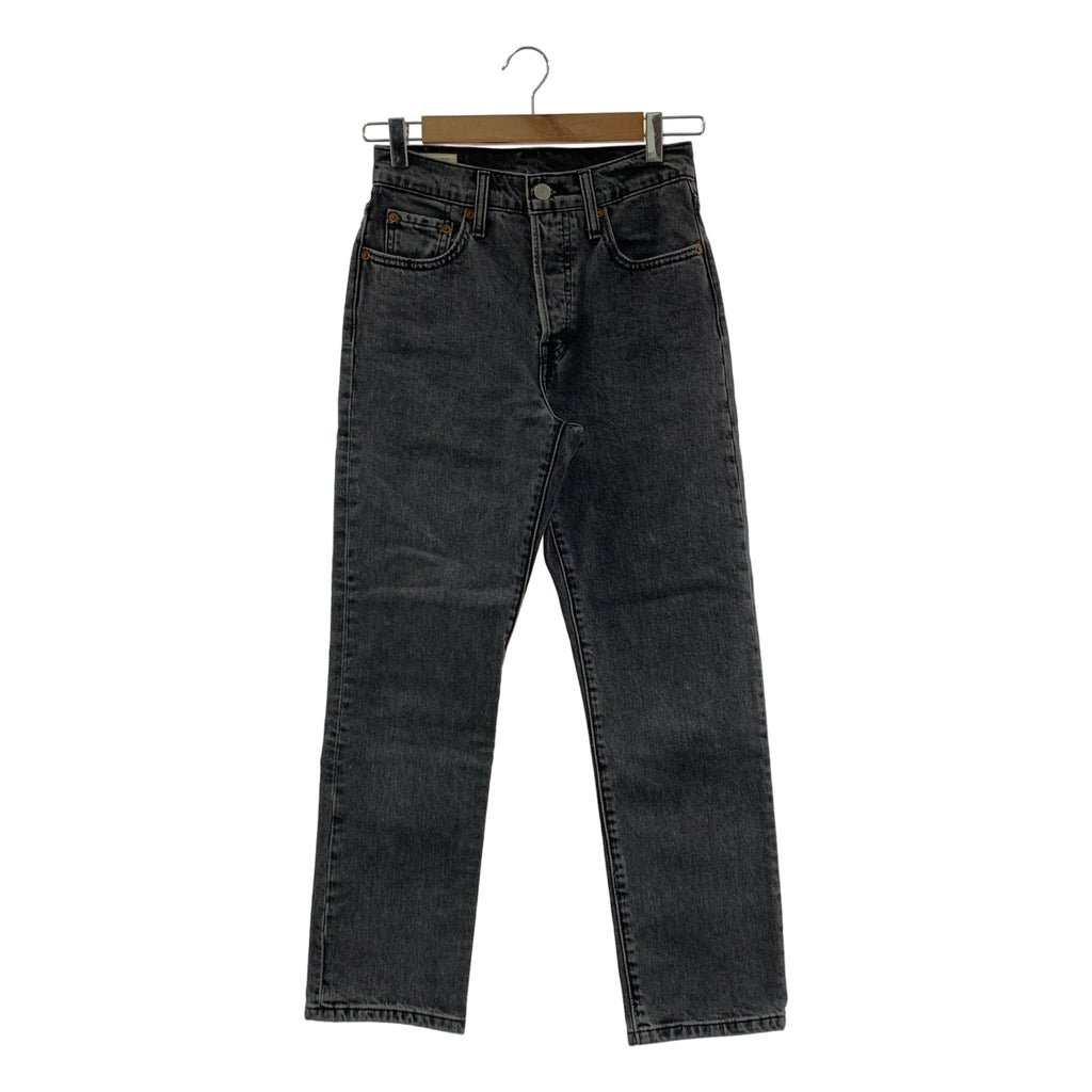 【美品】  Levi's / リーバイス | × BIOTOP Premium 501CROP / ブラックデニム パンツ ジーンズ | 25 | チャコールグレー系 | レディース