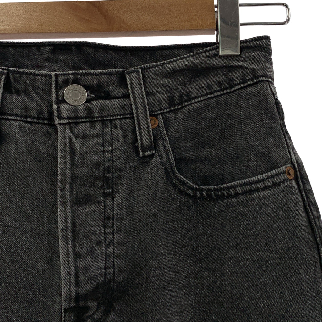 【美品】  Levi's / リーバイス | × BIOTOP Premium 501CROP / ブラックデニム パンツ ジーンズ | 25 | チャコールグレー系 | レディース