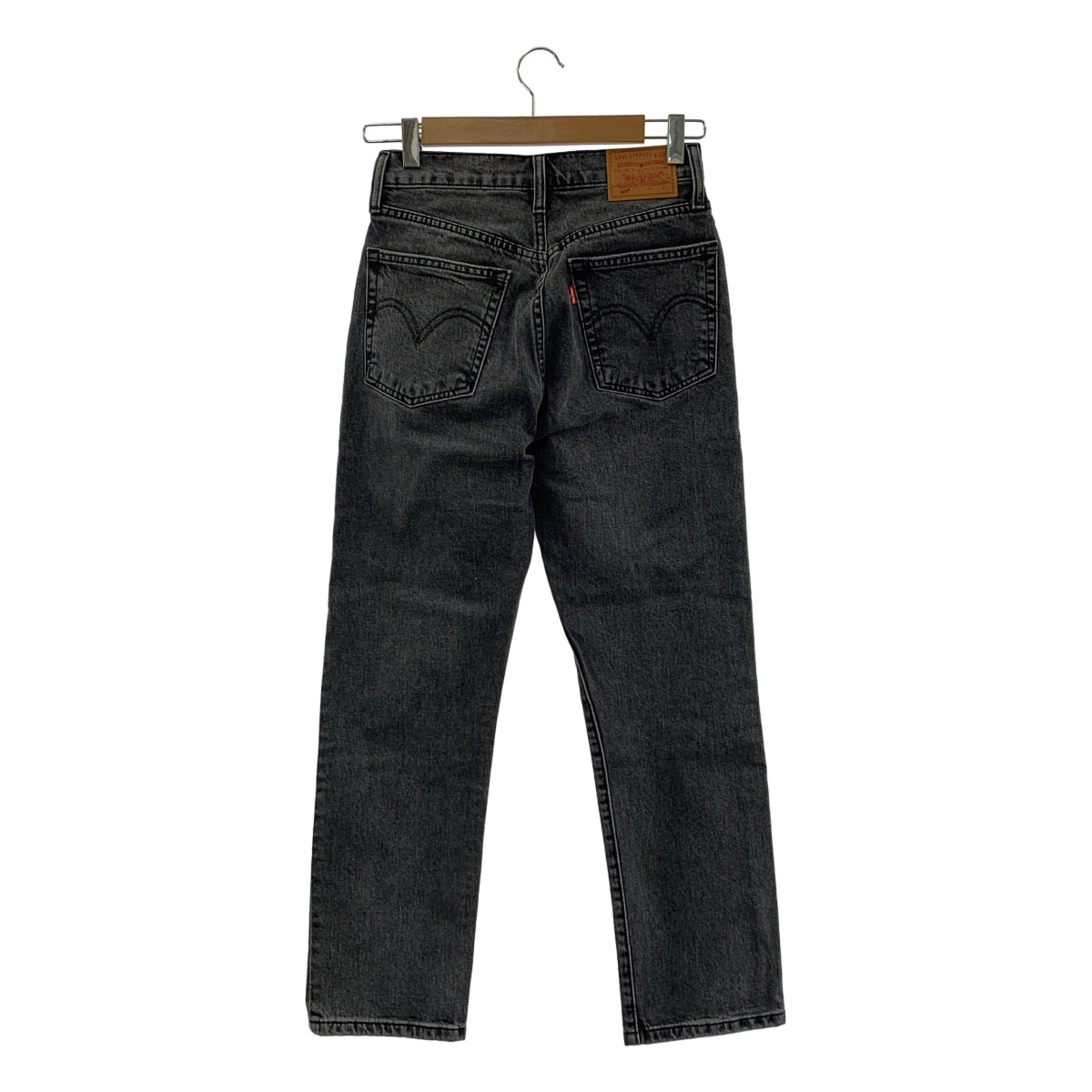 【美品】  Levi's / リーバイス | × BIOTOP Premium 501CROP / ブラックデニム パンツ ジーンズ | 25 | チャコールグレー系 | レディース