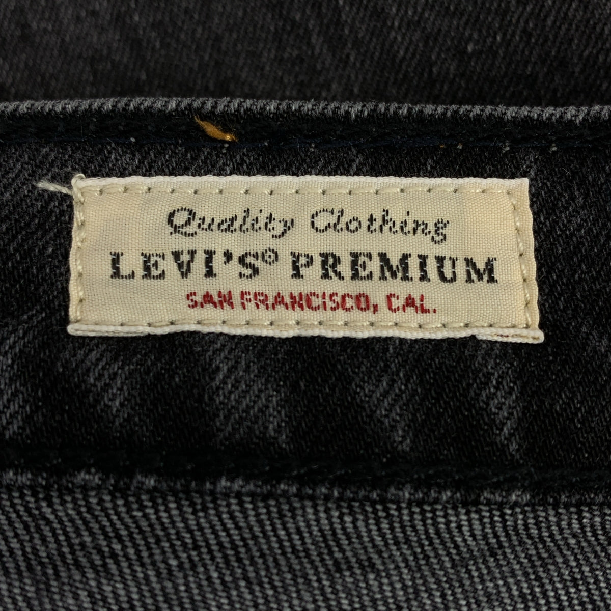 【美品】  Levi's / リーバイス | × BIOTOP Premium 501CROP / ブラックデニム パンツ ジーンズ | 25 | チャコールグレー系 | レディース