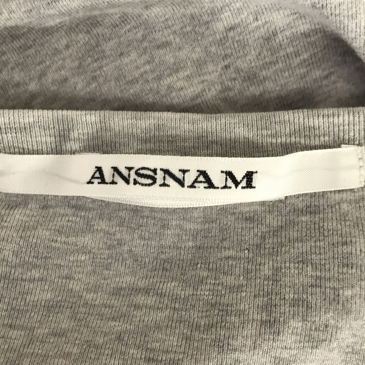 ANSNAM | Cotton crew neck cut and sew | 2 | Gray | Men's – KLD