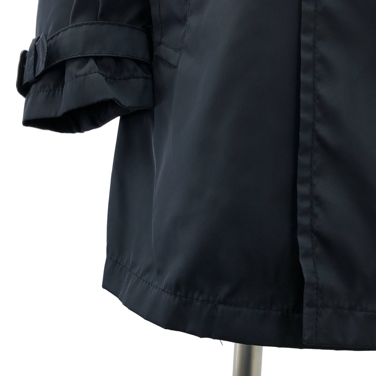 PRADA | 尼龍雙排扣風衣 | 46碼 | 海軍藍 | 男款