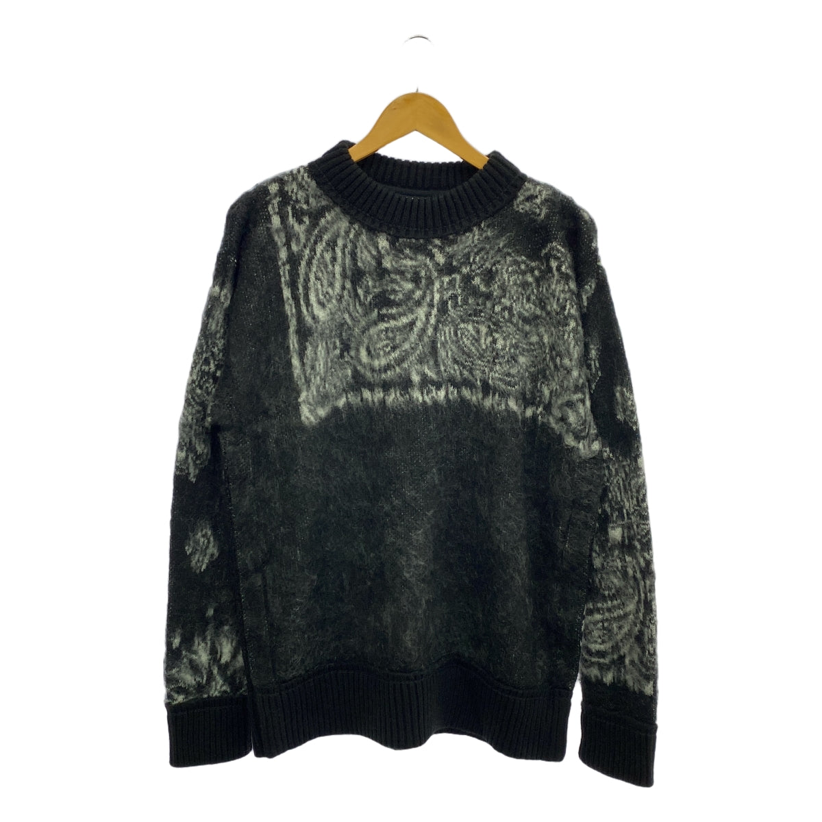 sacai / 사카이 | 2022AW | Bandana Jacquard Knit Pullover / 모헤야 자가드 슬릿 니트 스웨터 | 2 | 남성