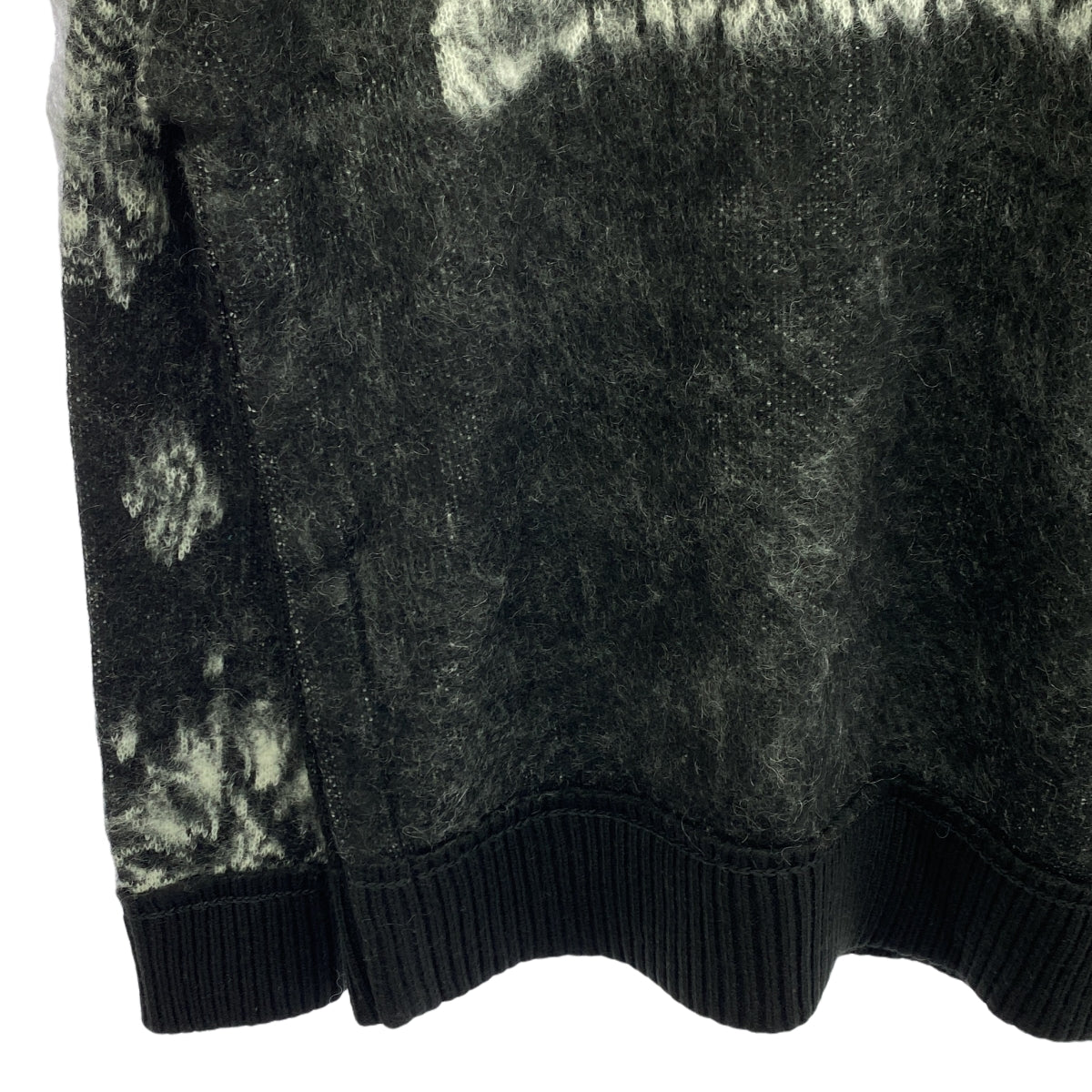 sacai / 사카이 | 2022AW | Bandana Jacquard Knit Pullover / 모헤야 자가드 슬릿 니트 스웨터 | 2 | 남성