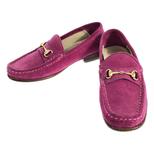 [Beautiful Condition] CAMINANDO | Suede Leather Bit Loafers | Size 5 | Pink | Women's