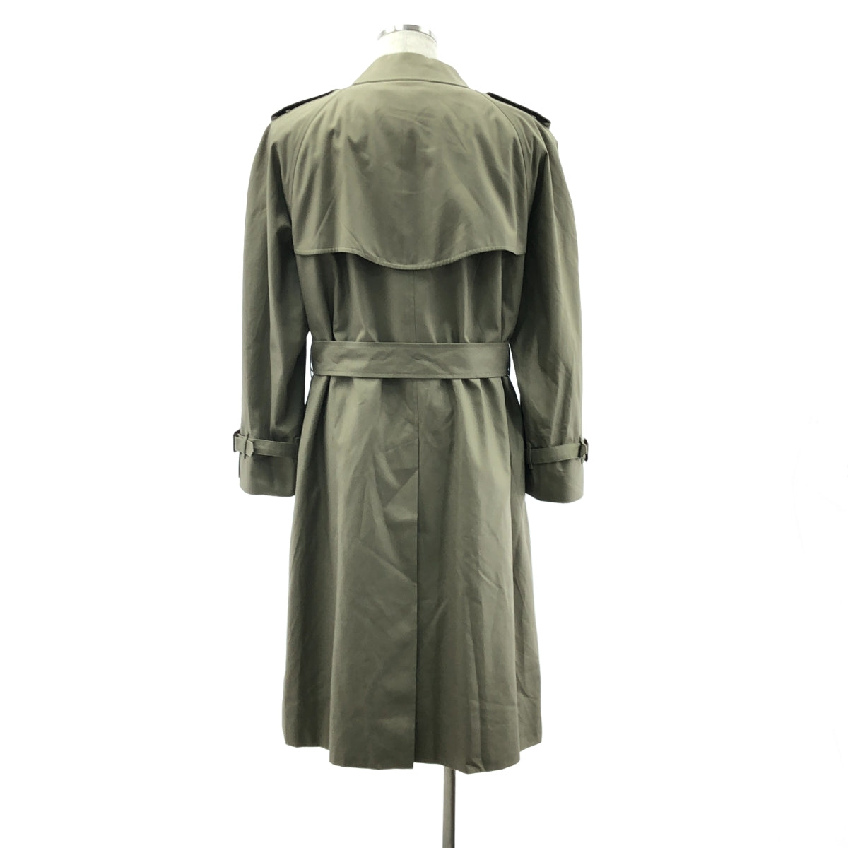 [狀況極佳] 博柏利 | 1980 年代 | 滯銷庫存超大號風衣，帶可拆卸內襯 | 全襯裡 Nova 格紋 | 尺碼 94 (175) | 米色 | 男款