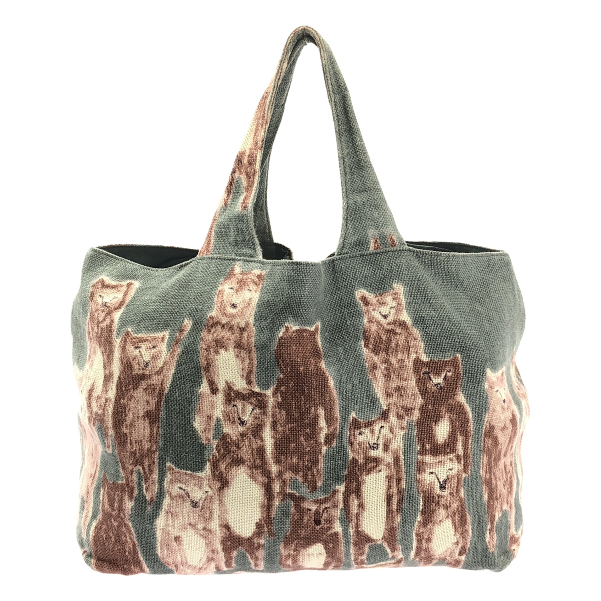 mina perhonen / 미나펠호넨 | alive 얼라이브 총무늬 파니니 린넨 토트백 |