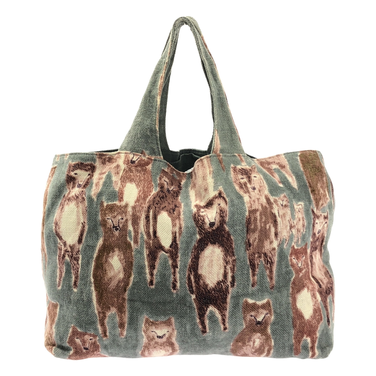 mina perhonen / 미나펠호넨 | alive 얼라이브 총무늬 파니니 린넨 토트백 |