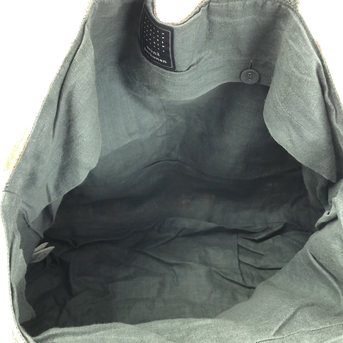 mina perhonen / 미나펠호넨 | alive 얼라이브 총무늬 파니니 린넨 토트백 |