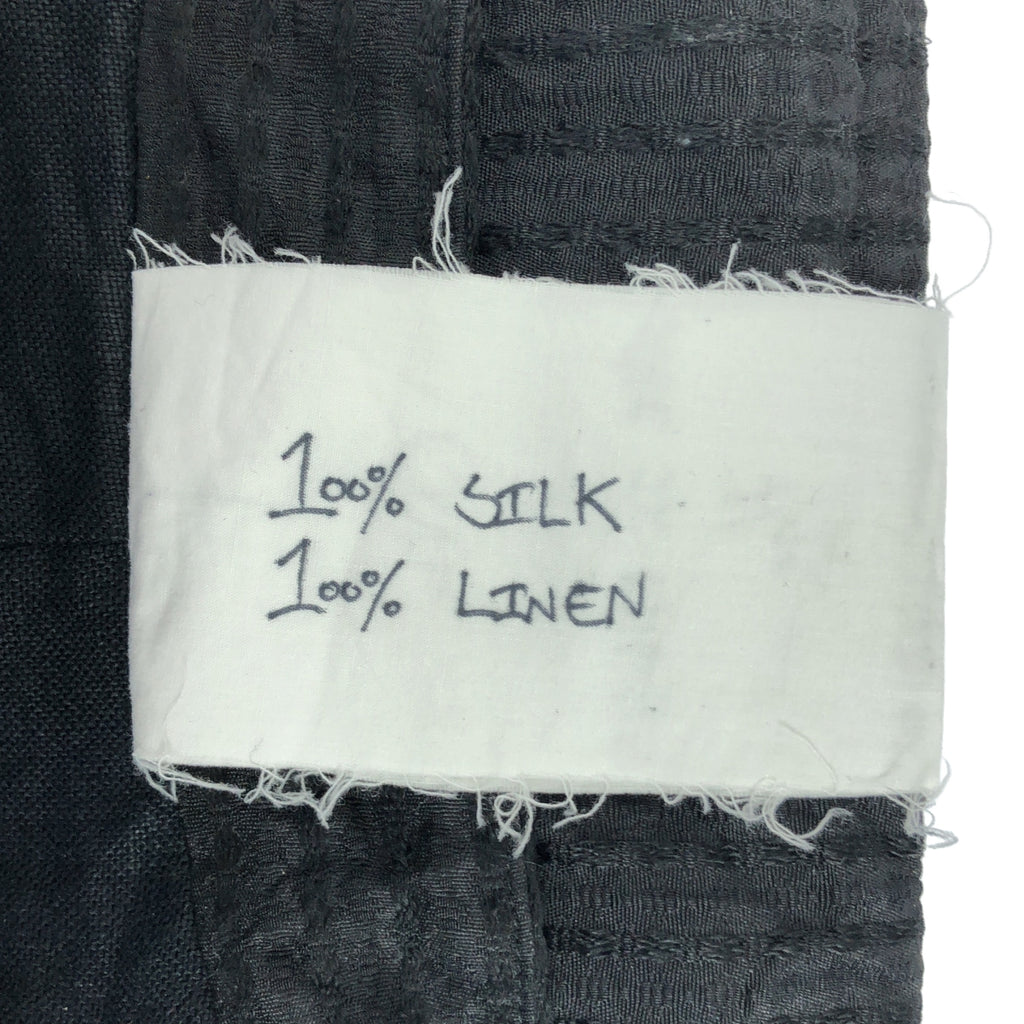 【美品】  JOHN ALEXANDER SKELTON / ジョンアレキサンダースケルトン | 2024AW | Sedge Winter Jacket シルク ドビーストライプ スタンドカラージャケット | XS | ブラック | メンズ