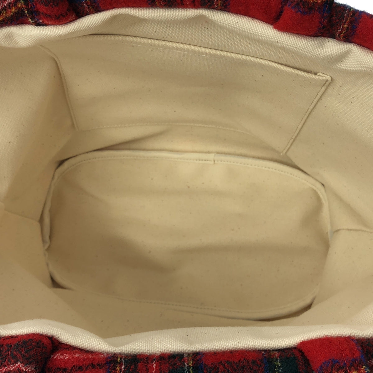 R&amp;D.M.Co / 올드맨즈 재단사 | WOOL TARTAN CHECK MARCHE BAG 울 타탄 체크 마르쉐 백 | F | 여성
