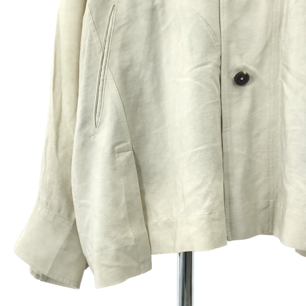 [미품] ziggy chen / 지기첸 | 2024AW | ZIGGY CHEN Stand Collar Pocket Shirt / 오버 셔츠 재킷 | 44 | Vintage White | 남성